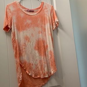 Pink and white shirt